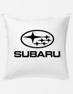Подушка Subaru белая