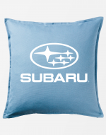 Подушка Subaru голубая
