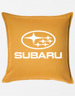 Подушка Subaru золотисто-жёлтая