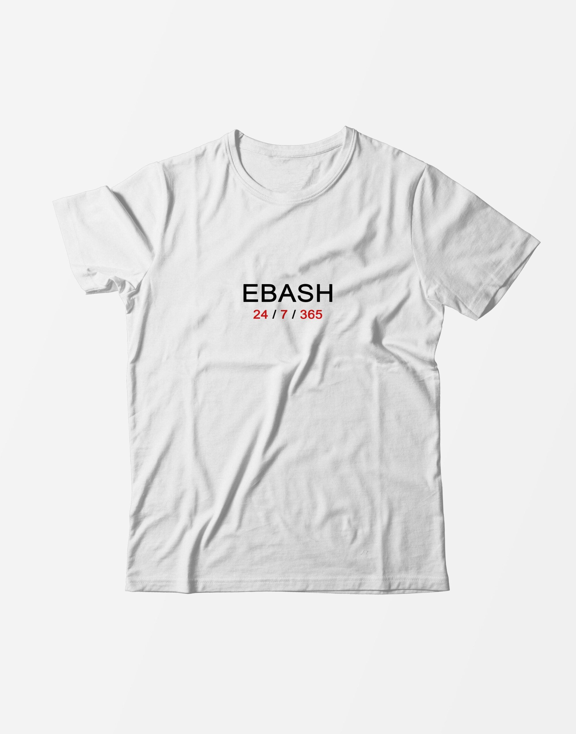 Футболка Ebash 24 7 365 белая