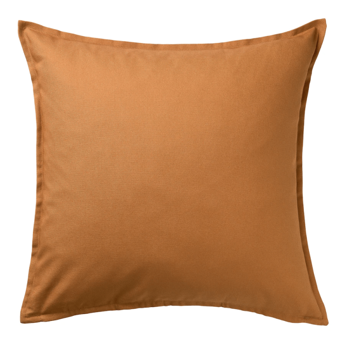 подушка коричнево-золотой